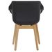 Hartman Sophie Teak tuinstoel - 2 stuks - zwart - achterkant