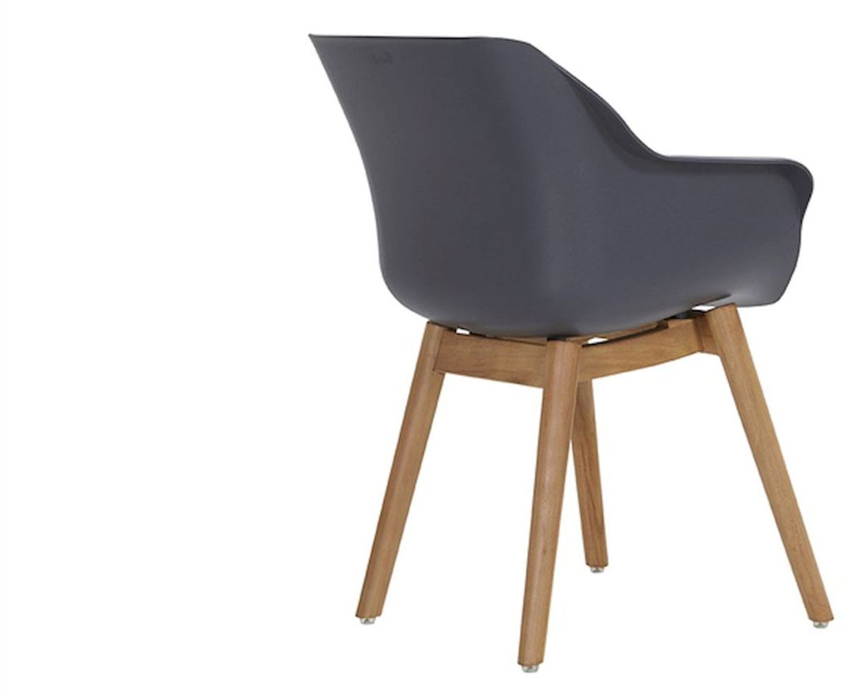 Hartman Sophie Teak tuinstoel - 2 stuks - antraciet