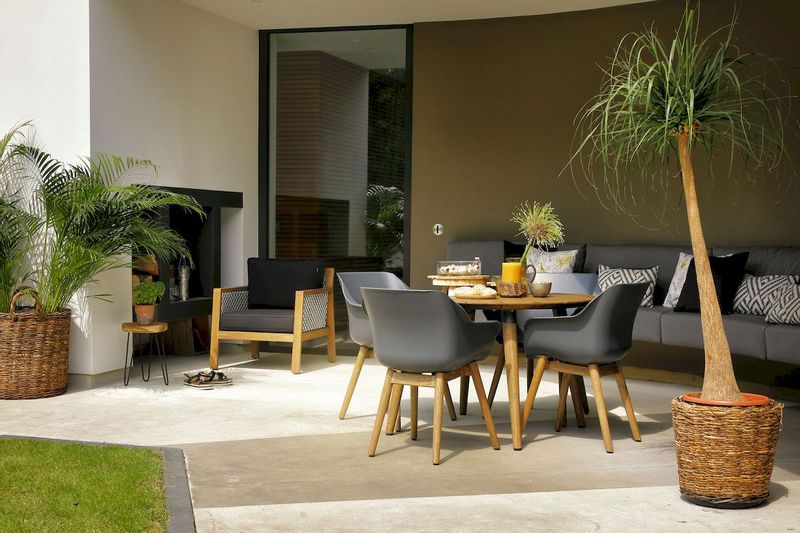 Hartman Sophie Teak tuinstoel - 2 stuks - antraciet