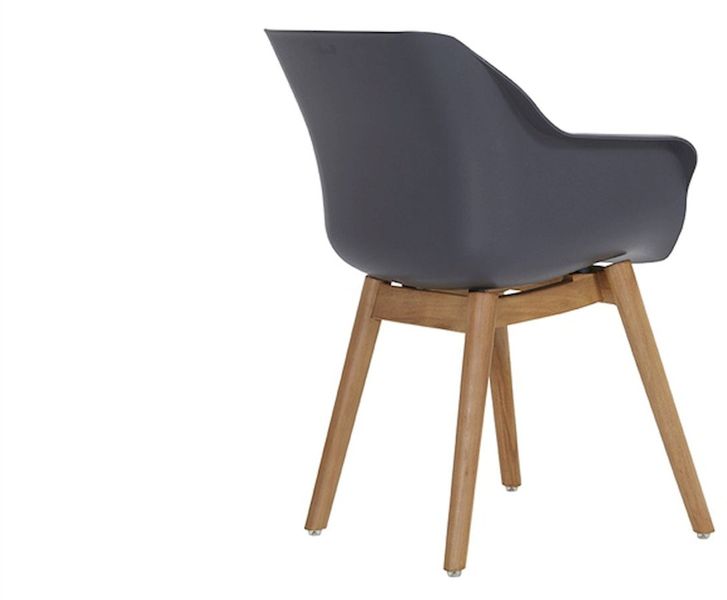 Hartman Sophie Teak tuinstoel - 2 stuks - antraciet