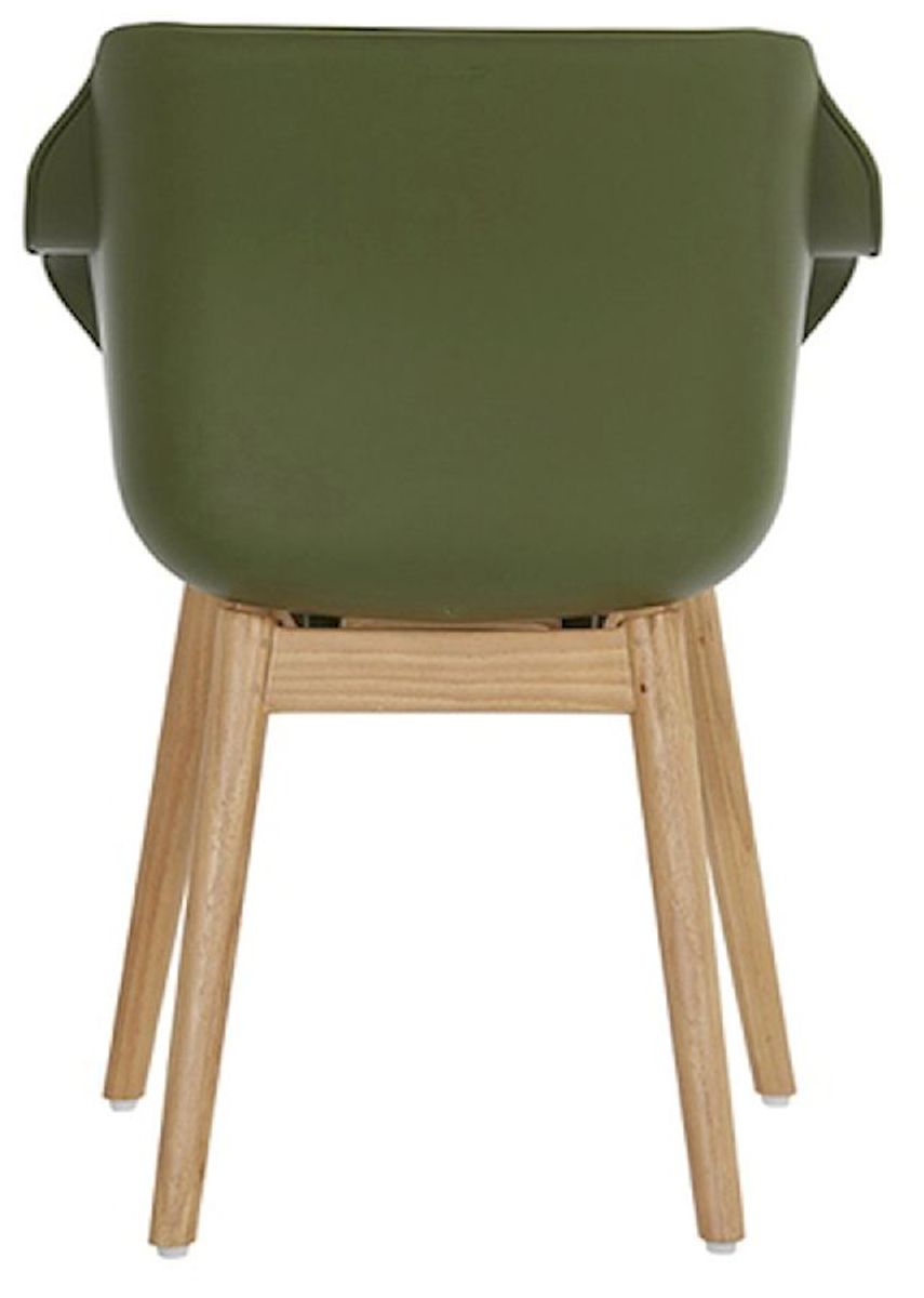 Hartman Sophie Teak tuinstoel - 2 stuks - groen - achterkant