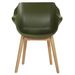 Hartman Sophie Teak tuinstoel - 2 stuks - groen - voorkant
