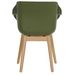 Hartman Sophie Teak tuinstoel - 2 stuks - groen - achterkant
