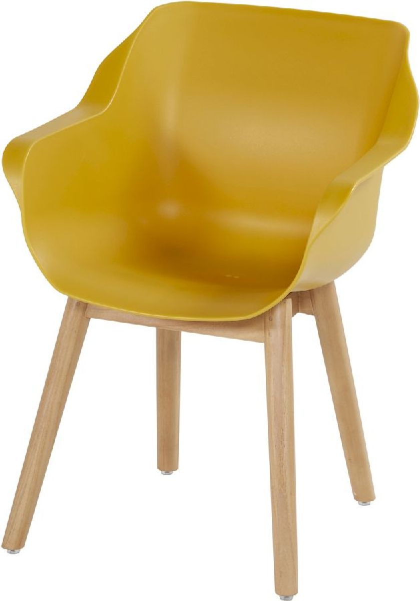 Hartman Sophie Teak tuinstoel - 2 stuks - geel