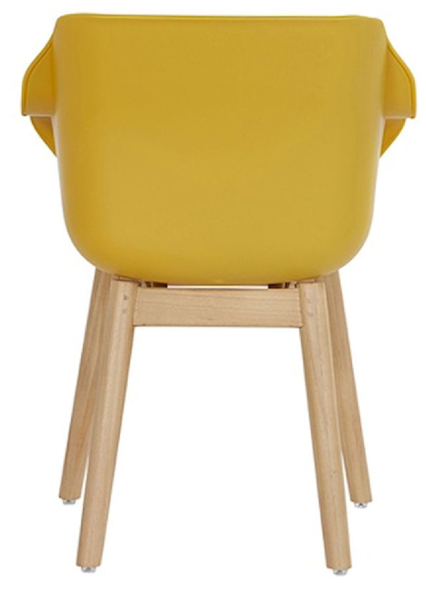 Hartman Sophie Teak tuinstoel - 2 stuks - geel - achterkant