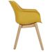 Hartman Sophie Teak tuinstoel - 2 stuks - geel - zijkant