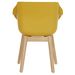 Hartman Sophie Teak tuinstoel - 2 stuks - geel - achterkant