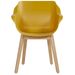 Hartman Sophie Teak tuinstoel - 2 stuks - geel - voorkant