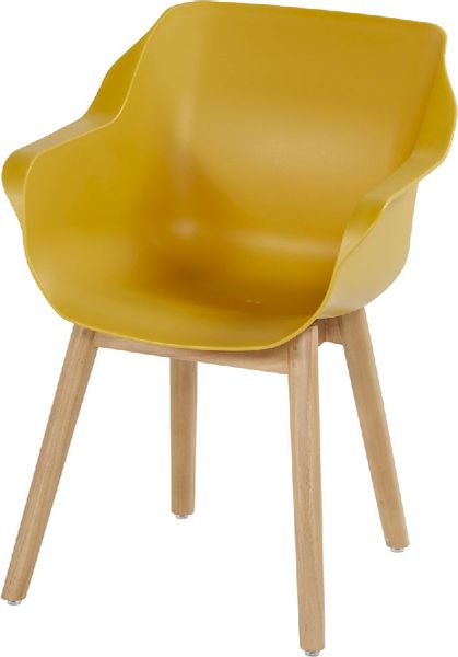 Hartman Sophie Teak tuinstoel - 2 stuks - geel