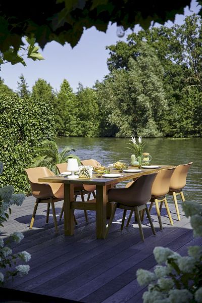 Hartman Sophie Teak tuinstoel - 2 stuks - Roze