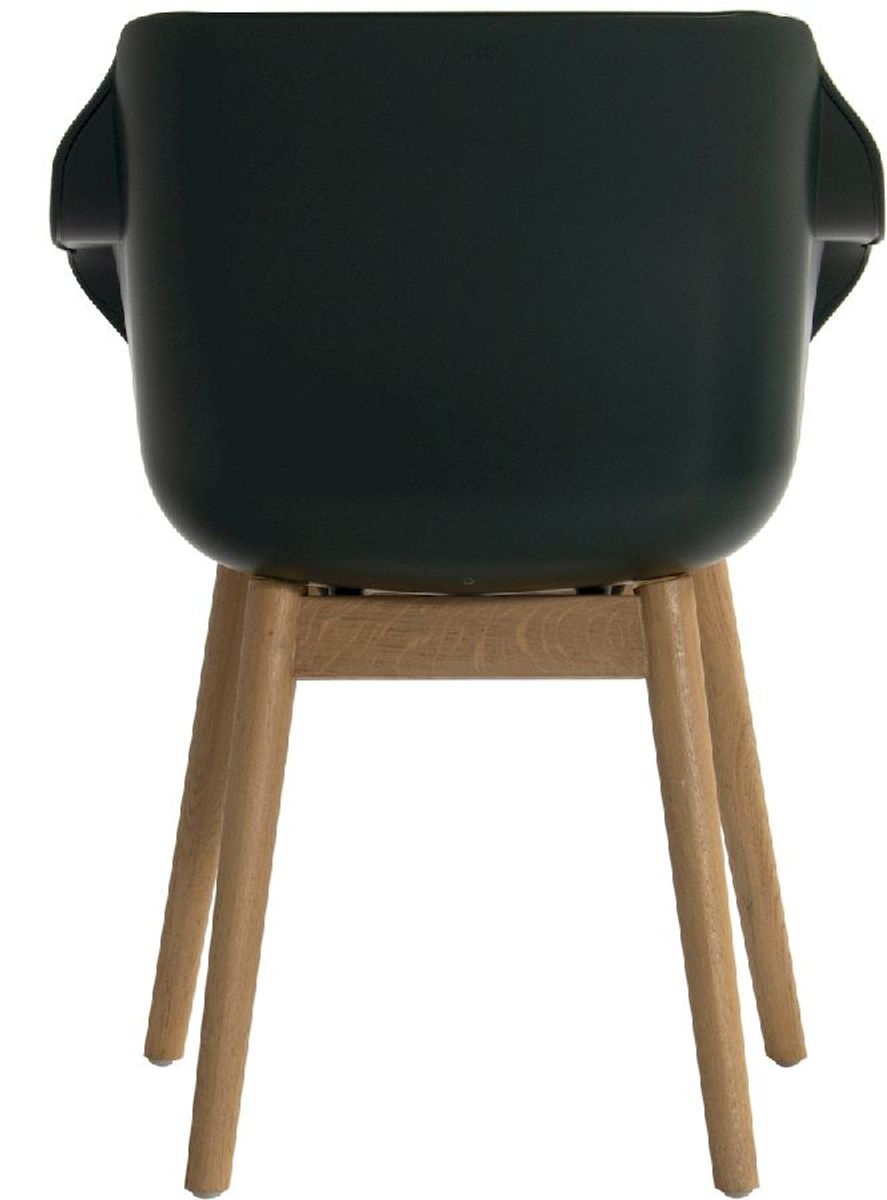 Hartman Sophie Teak tuinstoel - 2 stuks - donkergroen - achterkant