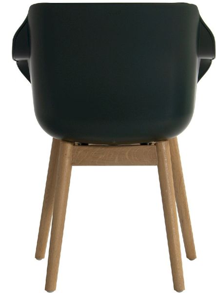 Hartman Sophie Teak tuinstoel - 2 stuks - donkergroen - achterkant