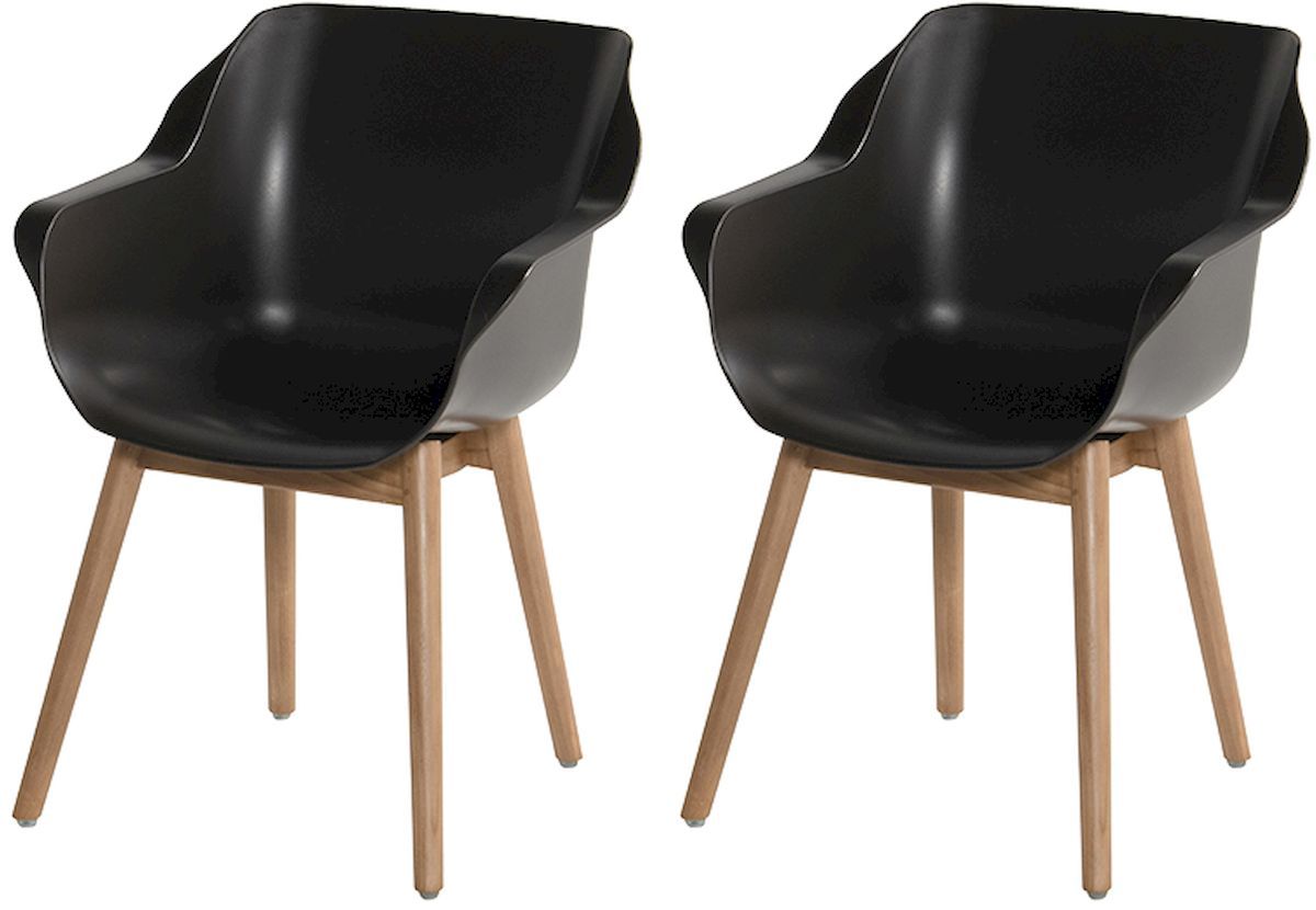 Hartman Sophie Teak tuinstoel - 2 stuks - bruin