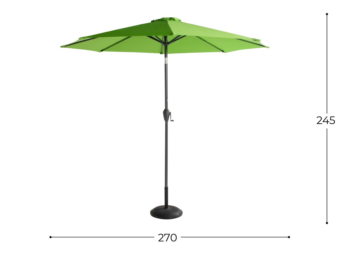Hartman Sunline parasol 270cm - groen