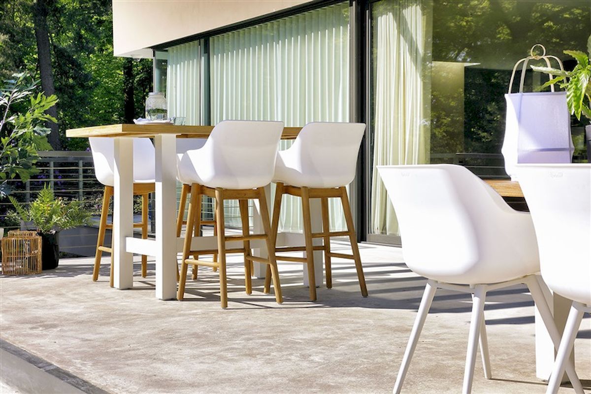 Hartman Sophie Studio tuinstoel - 2 stuks - wit frame - wit