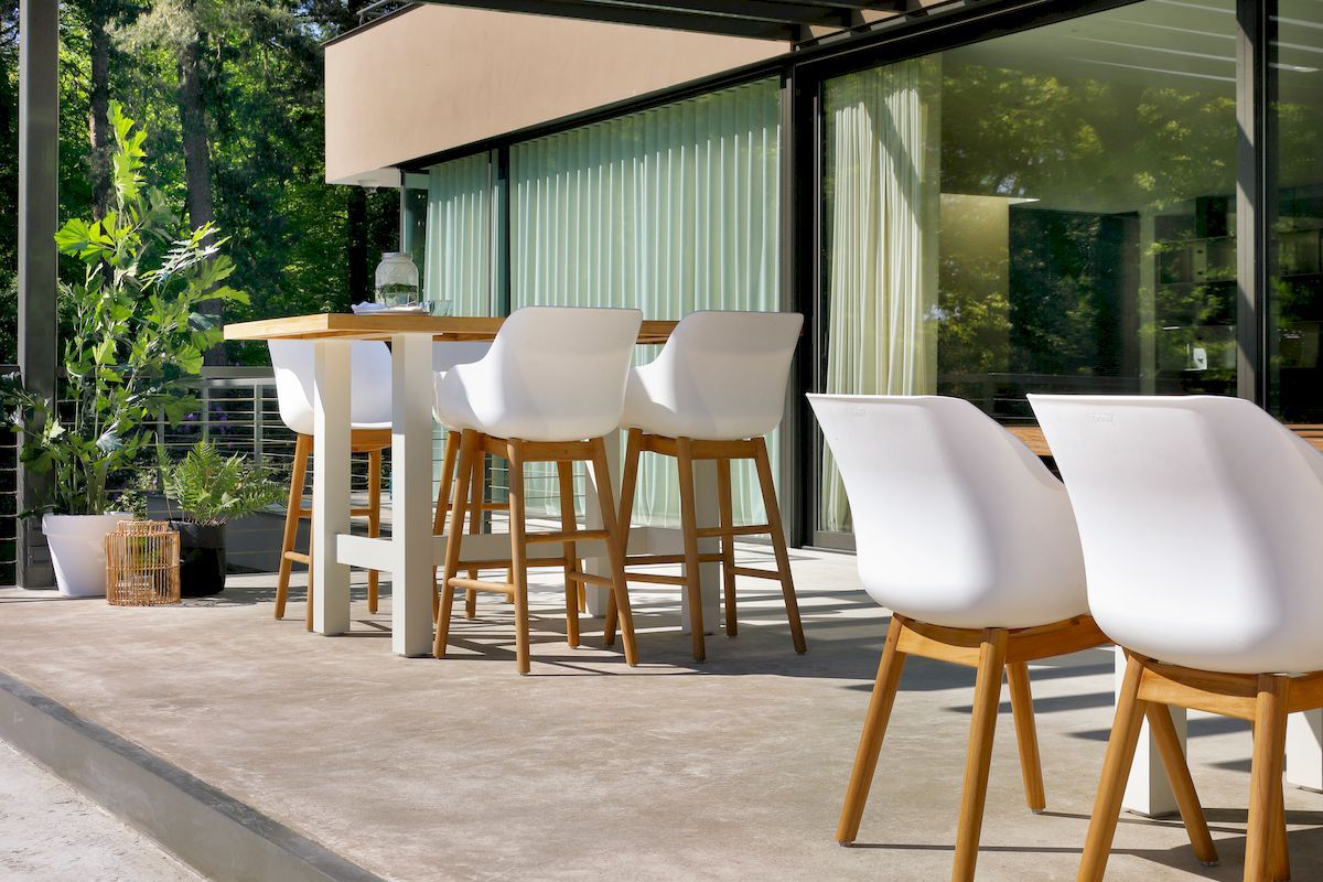 Hartman Sophie Studio tuinstoel - 2 stuks - wit frame - wit