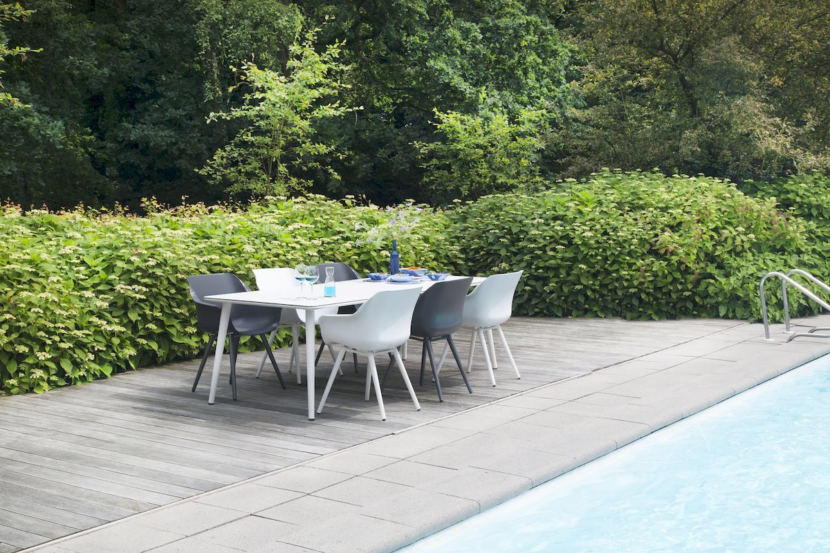 Hartman Sophie Studio tuinstoel - 2 stuks - wit frame - wit