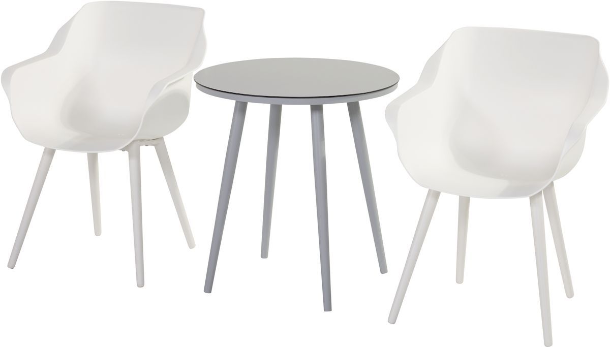 Hartman Sophie Studio tuinstoel - 2 stuks - wit frame - wit