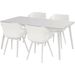 Hartman Sophie Studio tuinstoel - 2 stuks - wit frame - wit - set van 4 aan witte tuintafel
