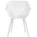 Hartman Sophie Studio tuinstoel - 2 stuks - wit frame - wit - voorkant