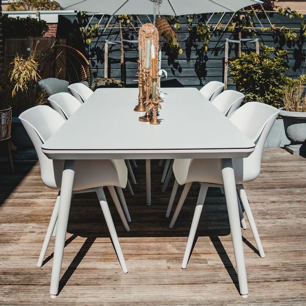 Hartman Sophie Studio tuinstoel - 2 stuks - wit frame - wit