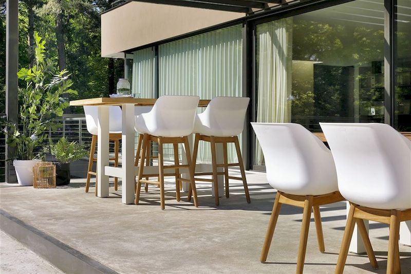 Hartman Sophie Studio tuinstoel - 2 stuks - wit frame - wit