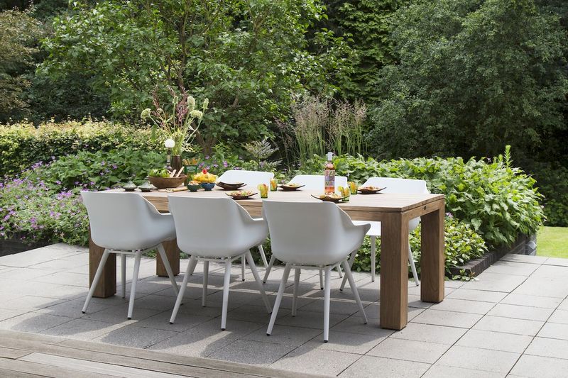 Hartman Sophie Studio tuinstoel - 2 stuks - wit frame - wit