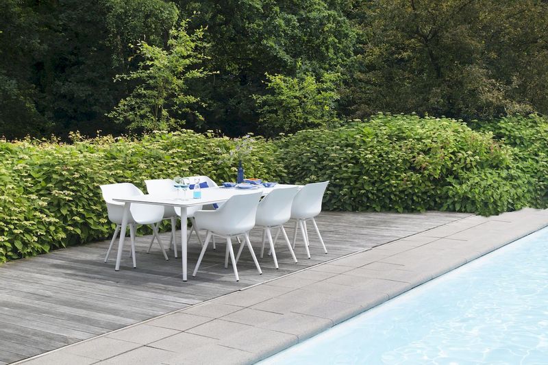 Hartman Sophie Studio tuinstoel - 2 stuks - wit frame - wit