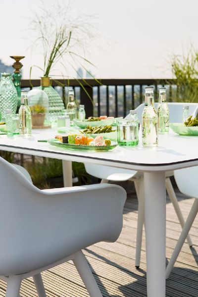 Hartman Sophie Studio tuinstoel - 2 stuks - wit frame - wit