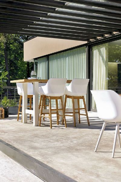 Hartman Sophie Studio tuinstoel - 2 stuks - wit frame - wit