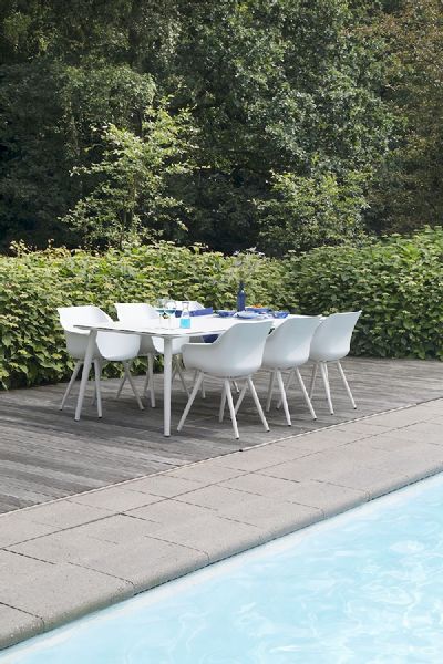 Hartman Sophie Studio tuinstoel - 2 stuks - wit frame - wit