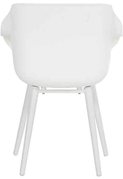 Hartman Sophie Studio tuinstoel - 2 stuks - wit frame - wit - achterkant