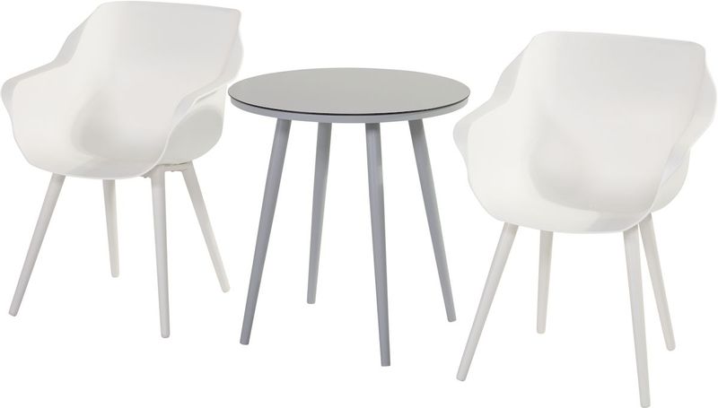 Hartman Sophie Studio tuinstoel - 2 stuks - wit frame - wit