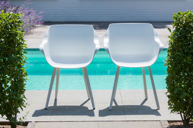 Hartman Sophie Studio tuinstoel - 2 stuks - wit frame - wit