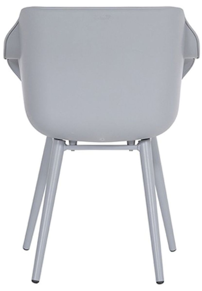 Hartman Sophie Studio tuinstoel - 2 stuks - grijs frame - grijs - achterkant
