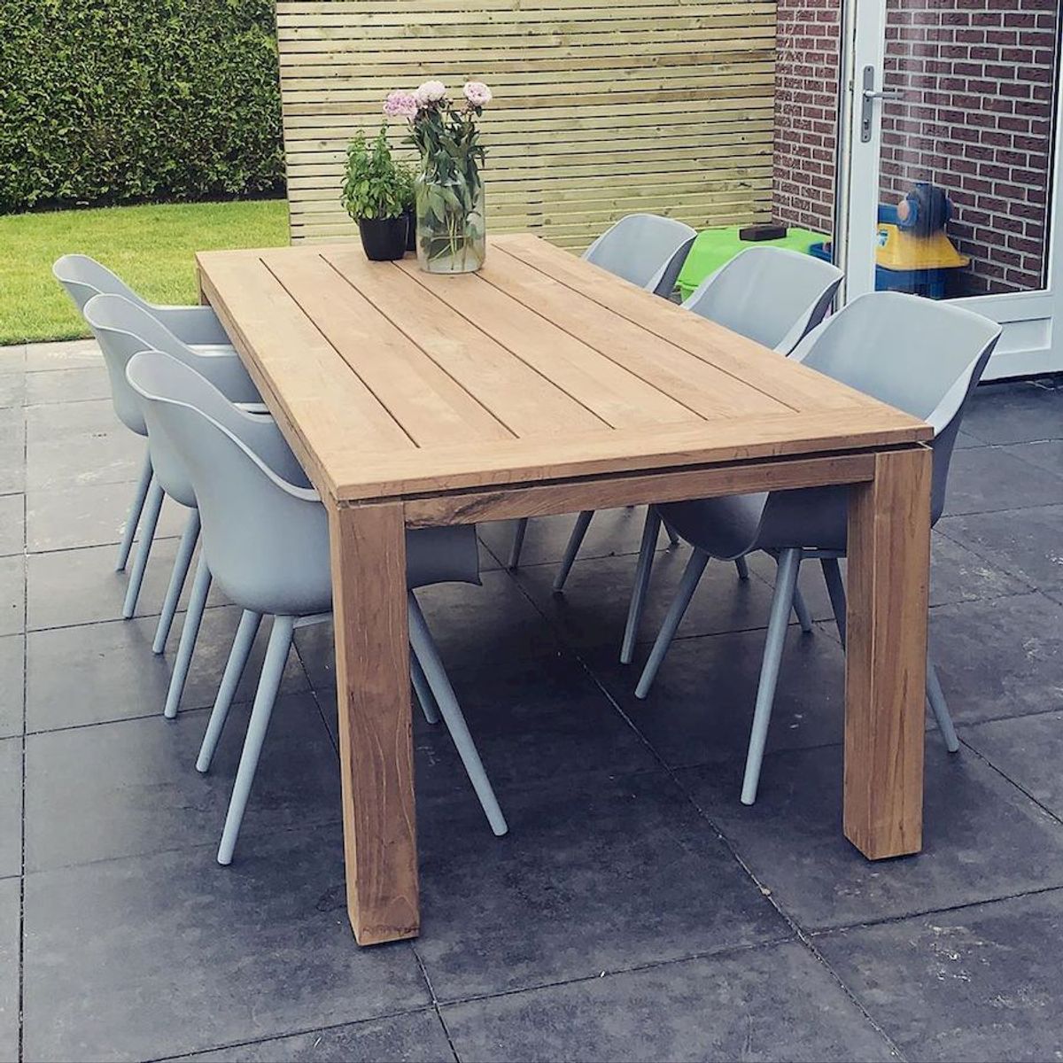 Hartman Sophie Studio tuinstoel - 2 stuks - grijs frame - grijs