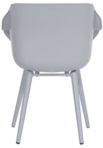Hartman Sophie Studio tuinstoel - 2 stuks - grijs frame - grijs - achterkant