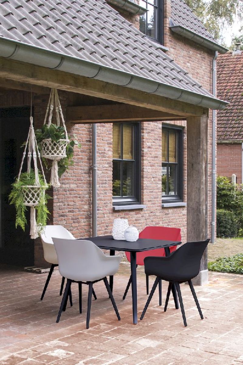 Hartman Sophie Studio tuinstoel - 2 stuks - zwart frame - zwart
