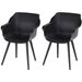 Hartman Sophie Studio tuinstoel - 2 stuks - zwart frame - zwart