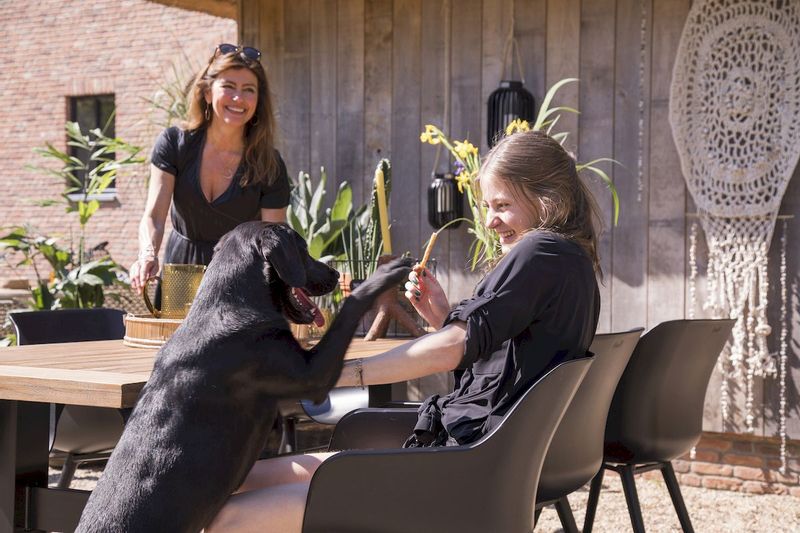 Hartman Sophie Studio tuinstoel - 2 stuks - zwart frame - zwart