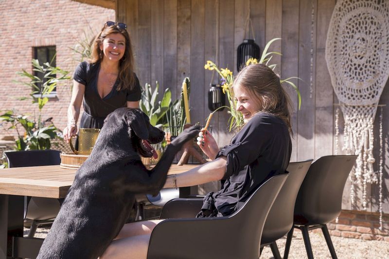 Hartman Sophie Studio tuinstoel - 2 stuks - zwart frame - zwart