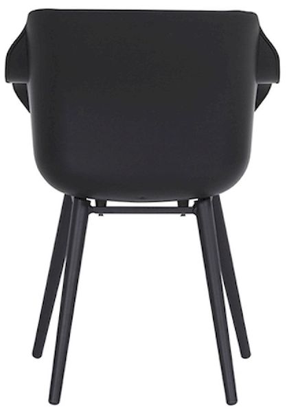 Hartman Sophie Studio tuinstoel - 2 stuks - zwart frame - zwart - achterkant