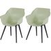 Hartman Sophie Studio tuinstoel - 2 stuks - zwart frame - mintgroen