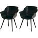 Hartman Sophie Studio tuinstoel - 2 stuks - zwart frame - donkergroen