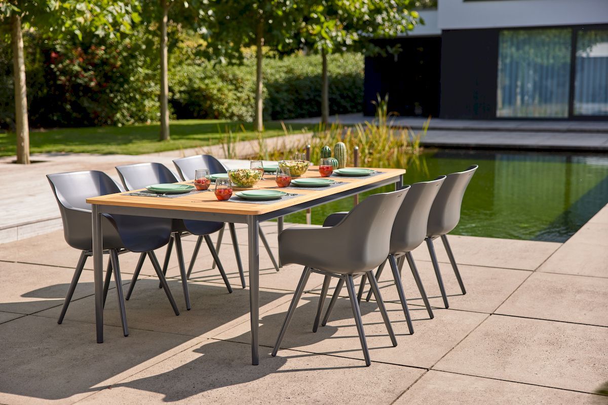 Hartman Sophie Studio tuinstoel - 2 stuks - antraciet frame - antraciet