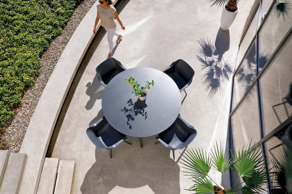 Hartman Sophie Studio tuinstoel - 2 stuks - antraciet frame - antraciet