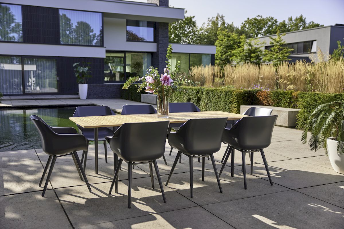 Hartman Sophie Studio tuinstoel - 2 stuks - antraciet frame - antraciet