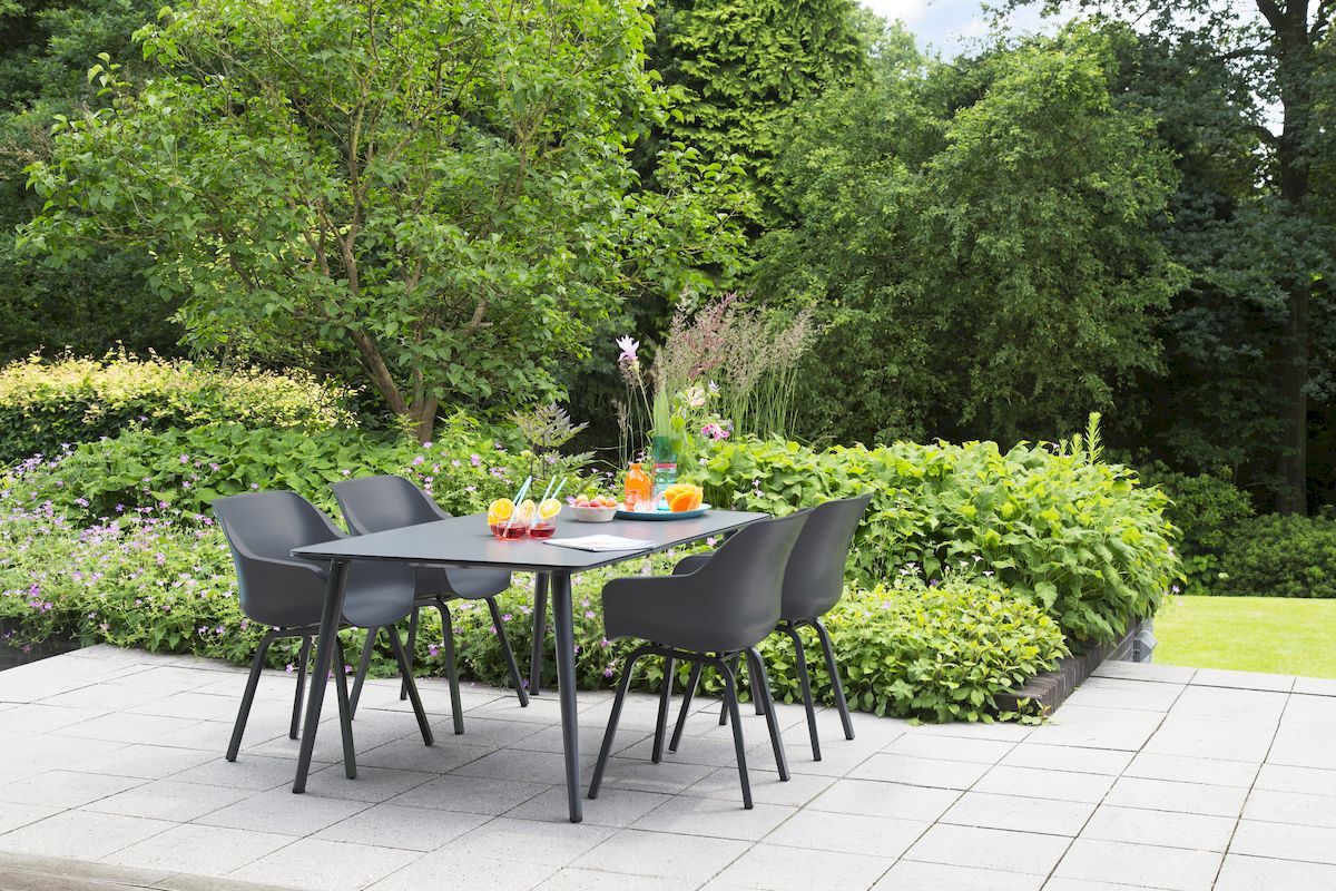 Hartman Sophie Studio tuinstoel - 2 stuks - antraciet frame - antraciet