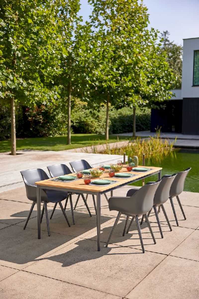 Hartman Sophie Studio tuinstoel - 2 stuks - antraciet frame - antraciet