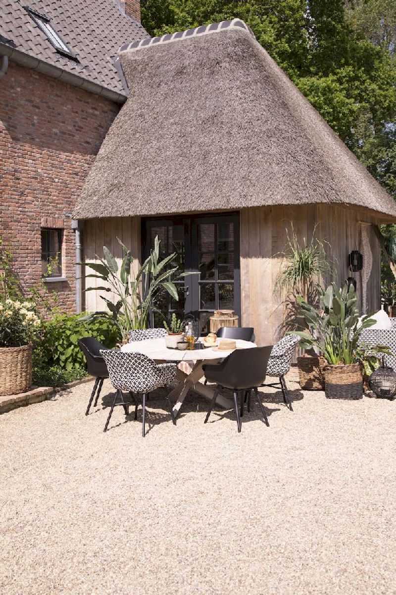 Hartman Sophie Studio tuinstoel - 2 stuks - antraciet frame - antraciet